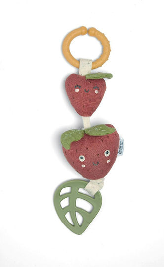 Mamas & Papas Anhänger Spielzeug für Auto mit Beißring Jitter Strawberries für 0++ Monate