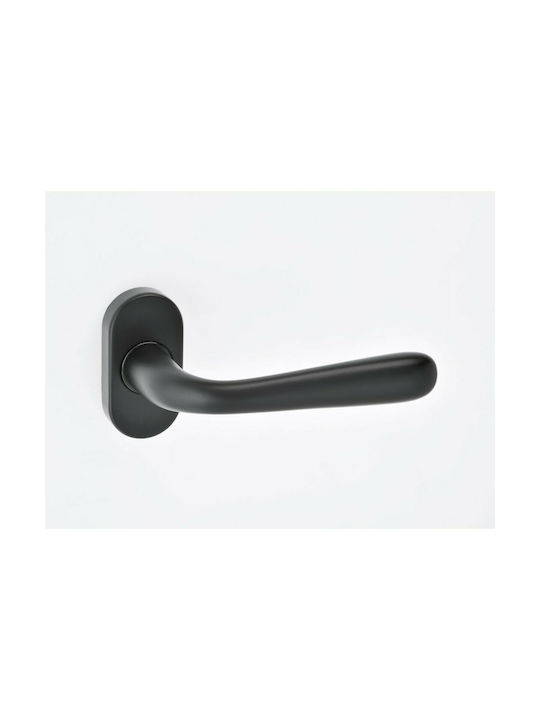 Aluminum & PVC Best 5S Black Aluminium & PVC Door Knob Right (Piece)