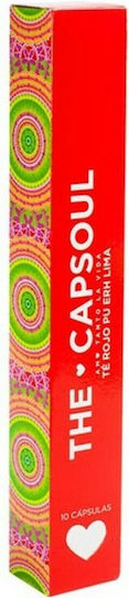 The Cap Soul Capsules Tea Red Pu Erh Lima Compatible with Machine Nespresso 10caps,tobolek