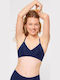 Sloggi Zero Feel Ultra EX Women's Bralette Bra Navy Blue