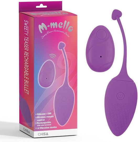 Chisa Novelties Sweety Teaser Rechargable Bullet Vibrator Ei mit Fernbedienung 14.5cm Purple