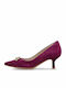 Violet 55 Suede Γόβες Μπορντό
