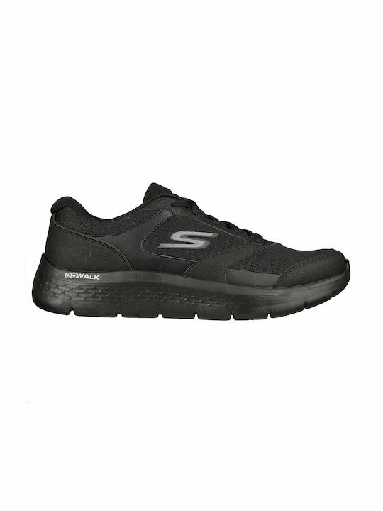 Skechers Go Walk Flex Ανδρικά Ανατομικά Sneakers Μαύρα