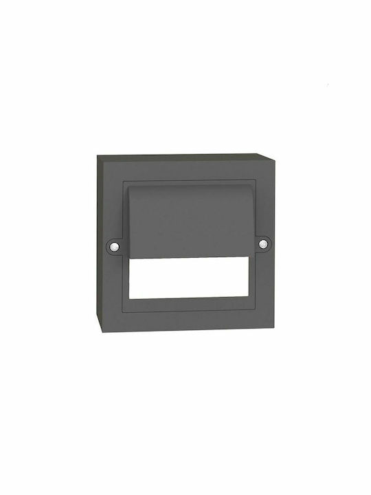 Vito Adria ST2P Wall-Mounted Outdoor Ceiling Light LED IP65 6W with Natural White Light 13.5x13.5x5.2εκ.