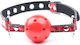 STD Φίμωτρο Breathable Gag Ball Red/Black