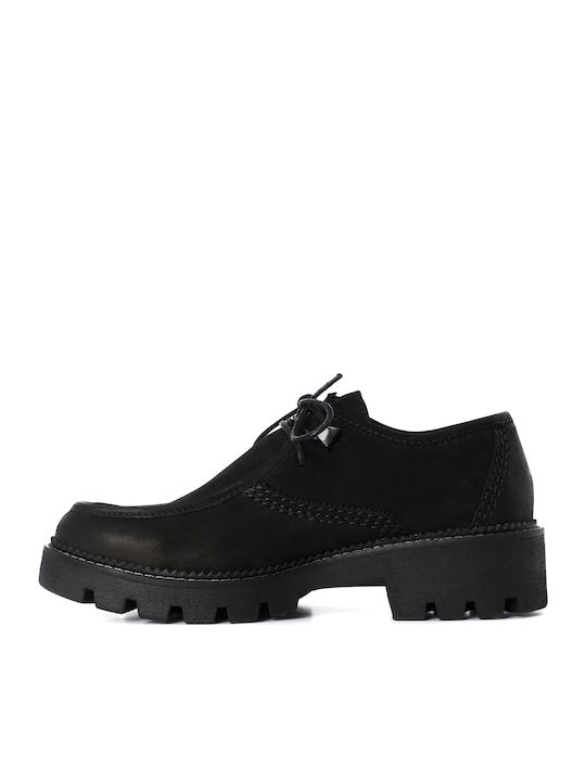 Marco Tozzi Wildleder Damen Oxfords in Schwarz ...