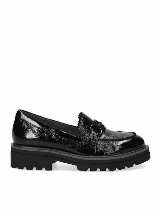 Caprice Leder Damen Mokassins in Schwarz Farbe