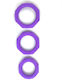 Set Cock Rings Schwanz Purple 3Stück