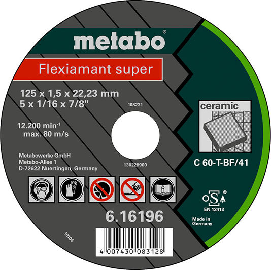 Metabo Flexiamant Super Δίσκος Κοπής Δομικών Υλικών 115mm
