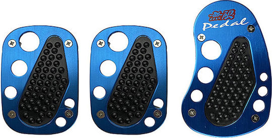 Auto Gs Set de pedale Autoturism Universal Aluminiu Albastru 3buc