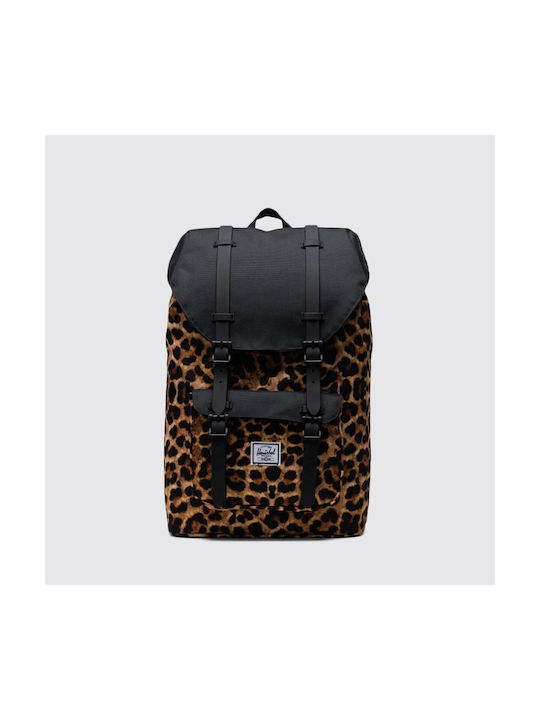 herschel animal print backpack HERSCHEL SUPPLY SETTLEMENT MID 17L (LEOPARD) CANVAS BACKPACK MSRP $60 NEW  w/TAG!