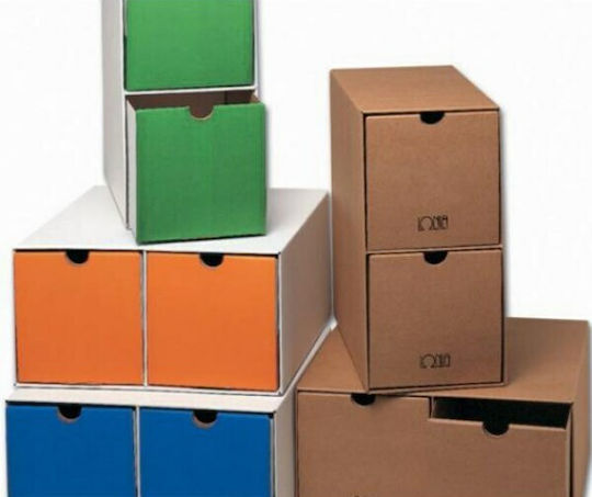ΙΩΝΙΑ Box Χάρτινη Αρχειοθήκη Πολλαπλών Θέσεων 31x16x32εκ. Πράσινο
