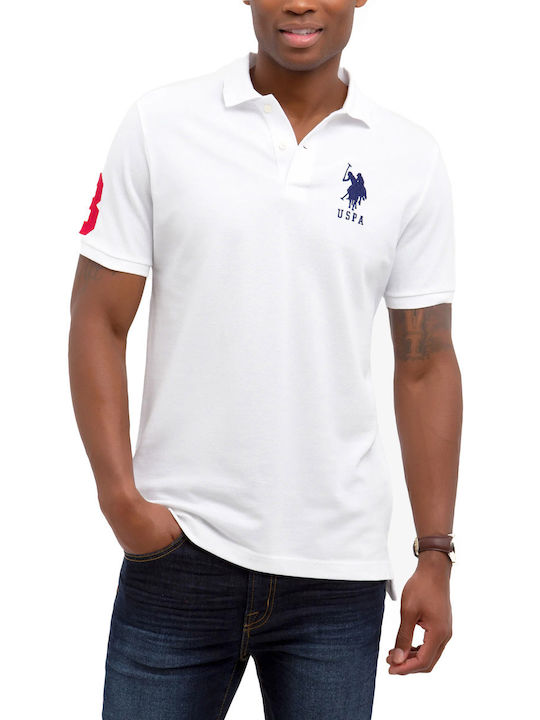 U.S. Polo Assn. Polo Μπλούζα Κοντομάνικη Λευκή