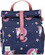 The Lunch Bags Unicorn Kids' Insulated Shoulderbag Lunch Box 5L Blue Unicorns 21x16x24cm