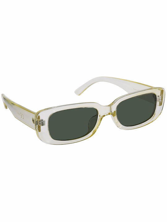 Eyelead Sunglasses with Transparent Plastic Frame and Green Polarized Lens L 700