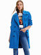 London Women's Blue Coat with Buttons