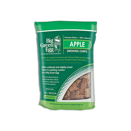 Big Green Egg Chips Ξύλου Καπνίσματος για Ψησταριά με Άρωμα Μήλου 2.9lt