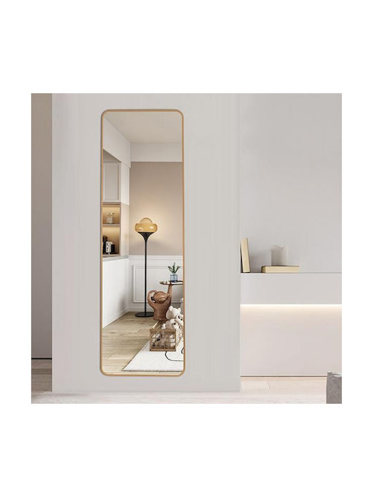Νext ---2 Wall Mirror Full body with Gold Metal Frame 120x40cm 1pcs