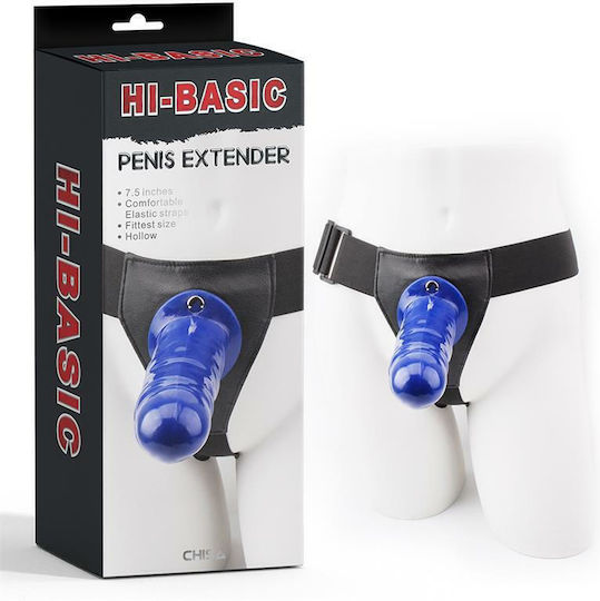 Chisa Novelties Hi-Basic Penis Extender Harness με Dildo 19cm σε Μπλε Χρώμα