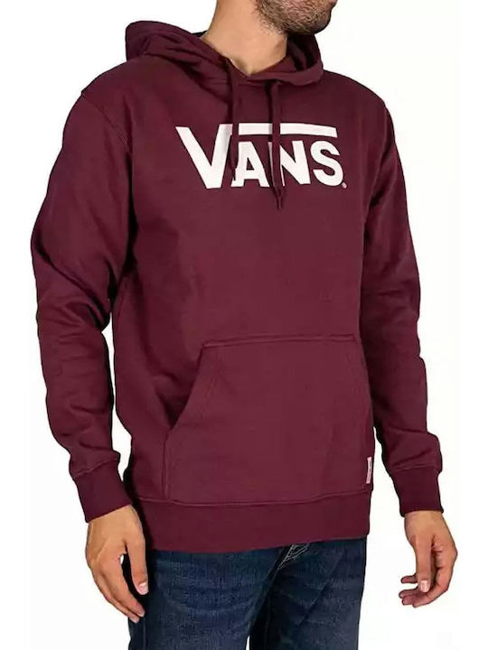 Vans Φούτερ με Κουκούλα Μπορντό