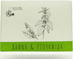 BIO.ME. Πλάκα Σαπούνι με Δαφνέλαιο και Εκχύλισμα Τσουκνίδας 120gr