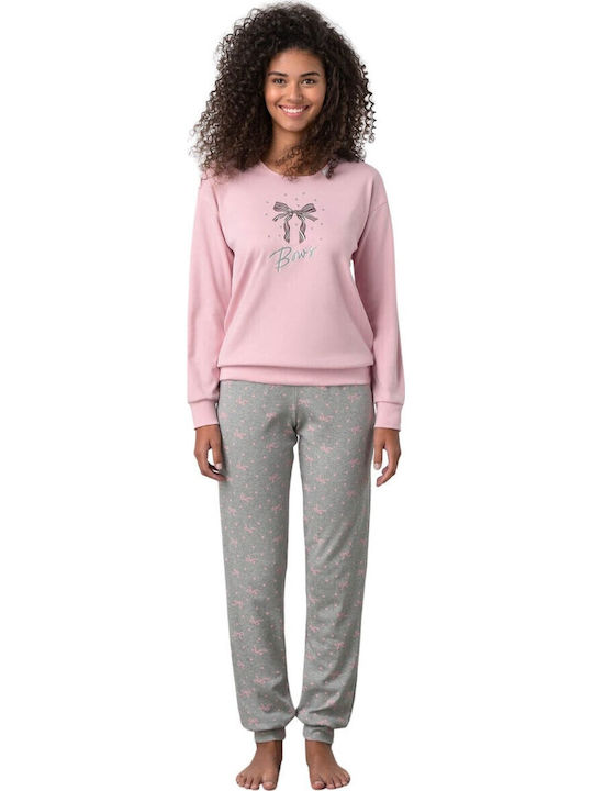 Vamp Sommer Damen Pyjama-Set Rosa