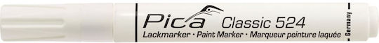 Pica Classic 524 Ανεξίτηλος Μαρκαδόρος Λευκός 4mm