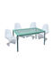 Трапезария 5бр Grey / White 130x80бр
