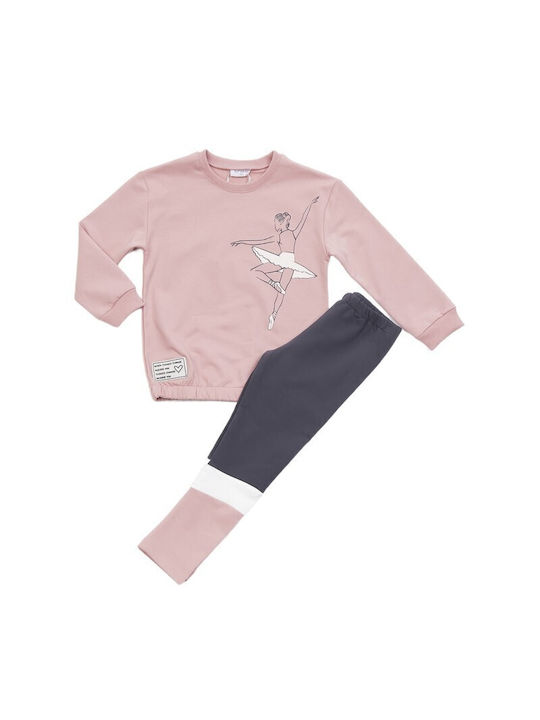 Trax Kids Set with Leggings Winter 2pcs Pink