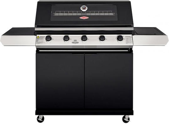 Beef Eater 1200E Газово Барбекю Чугунена Решетка и Плоча с 5 бр 26.5кВт и Страничен Нагревател