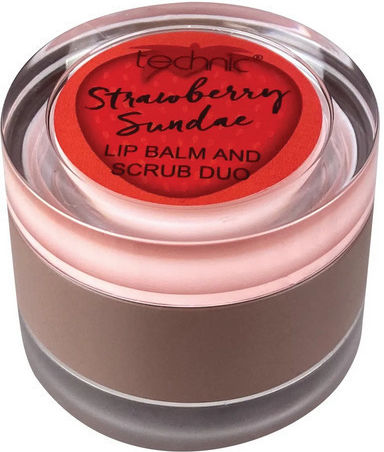 Technic Duo Strawberry Sundae Lip Scrub Strawberry 2.8gr
