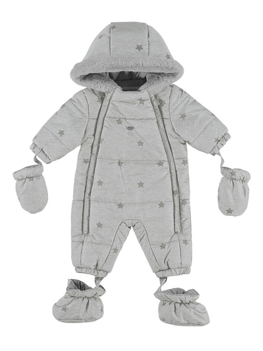 Mayoral Ecofriends Baby Bodysuit for Going Out Long-Sleeved Gray