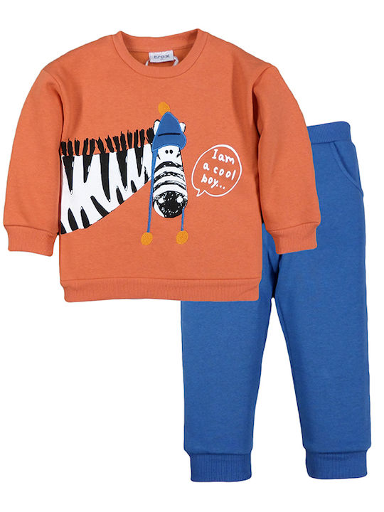 Trax Kids Sweatpants Set Orange 2pcs