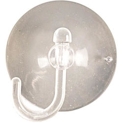 Eurolamp Plastic Hanger Kitchen Hook with Suction Cup Transparent 10pcs 600-11411