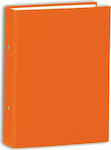 Skag Ντοσιέ με 4 Κρίκους 4/25 για Χαρτί A4 Πορτοκαλί Fancy P.P 290-4-25