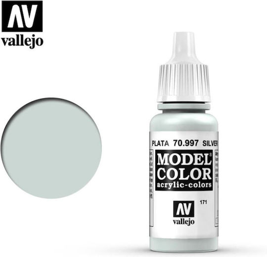 Acrylicos Vallejo Model Боя за Моделизъм Silver 17мл