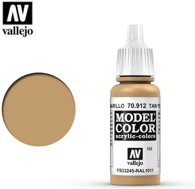 Acrylicos Vallejo Model Culoare Modelism Tan Yellow 17ml VAL70912 70912