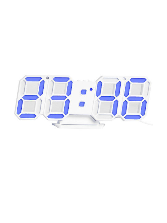 Ρολόι Τοίχου Ψηφιακό Πλαστικό 25x10cm