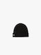 Lacoste Beanie Unisex Beanie mit Rippstrick in Schwarz Farbe