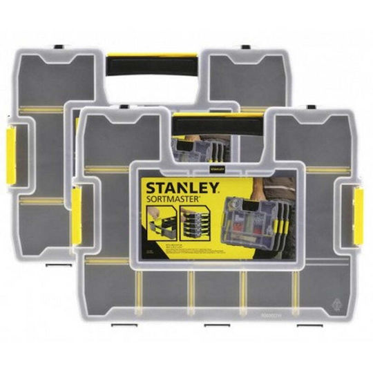 Stanley Ταμπακιέρες Εργαλείων με Ρυθμιζόμενα Χωρίσματα Μαύρες 37.5x6.7x29.2εκ. 2τμχ
