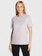 4F Damen Sportlich T-shirt Lila