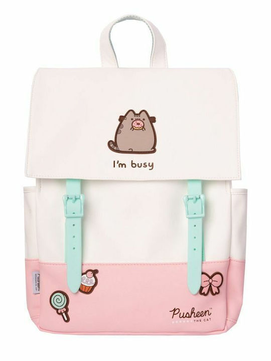 Grupo Erik Pusheen Rose Collection School Bag Backpack Elementary, Elementary in Pink color 14lt