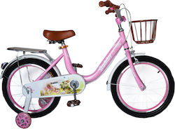 ForAll Starbaby 16" Παιδικό Ποδήλατo BMX με Σχάρα και Καλάθι Ροζ