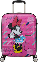 American Tourister Minnie Future Children's Cabin Travel Suitcase Hard Pink with 4 Wheels Height 55cm.