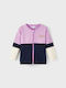Kids Sweatshirt Cardigan with Hood Purple