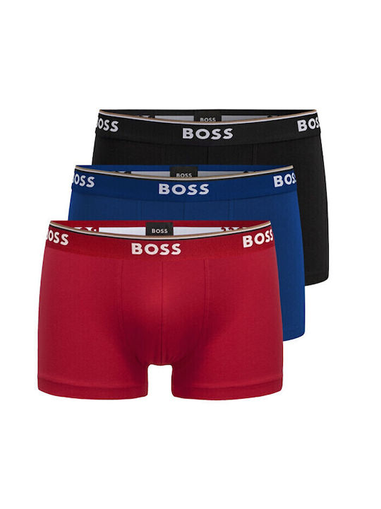 Hugo Boss Herren Boxershorts Black/Blue/Red 3Pa...