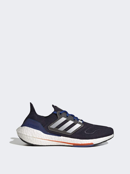 Adidas Ultraboost 22 Ανδρικά Αθλητικά Παπούτσια Running Legend Ink / Silver Metallic / Royal Blue