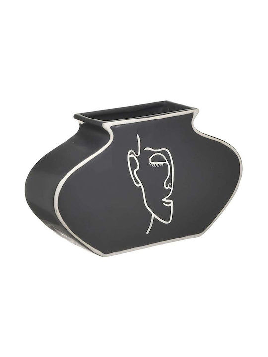 Inart Vază Decorativă Ceramică Gri 27x7x15cm 1buc