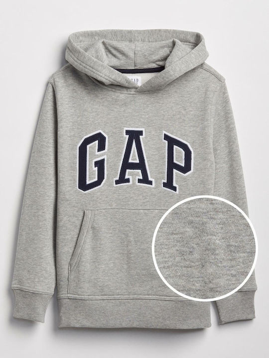 GAP Kids Sweatshirt with Hood and Pocket Gray