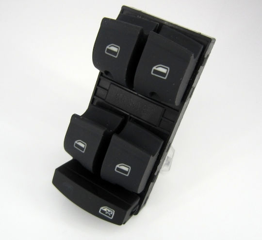 Electric Life Car Window Switch for Audi A3 / A6 / Q7 Black